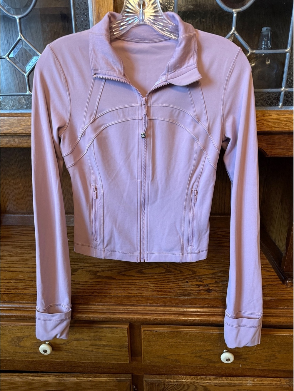 Lululemon Define Jacket Lilac Pink Full Zip Cuffins Athleisure Womens 6